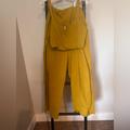 Free People Pants & Jumpsuits | Free People Set | Color: Green/Yellow | Size: 12