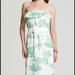 Lilly Pulitzer Dresses | Lilly Pulitzer Strapless Maxi Dress | Color: Green/White | Size: S