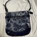 Coach Bags | New Coach Navy Blue Silver Letters Long Strap Silver Chain Purse | Color: Blue/Silver | Size: Os