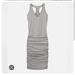 Athleta Dresses | Athleta Striped Racerback Tee Dress, Sp. | Color: Gray/White | Size: Sp