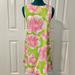 Lilly Pulitzer Dresses | Lilly Pulitzer Green + Pink Dress, Size 6/8 | Color: Green/Pink | Size: 6