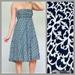 J. Crew Dresses | J. Crew Seersucker Strapless Navy White Dress | Color: Blue/White | Size: 6