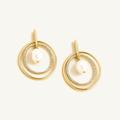J. Crew Jewelry | Jcrew Freshwater Pearl Gold Plated Earrings | Color: Gold/White | Size: Os
