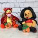 Disney Toys | Disney Winnie The Pooh Holiday 2000 Y2k Vintage Halloween Beanie Baby Plush Toy | Color: Gold/Orange | Size: Osg