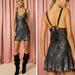 Free People Dresses | Free People Gold Rush Night Combo Sequin Mini Dress Holiday Party New Years Eve | Color: Black/Silver | Size: Various