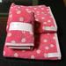 Kate Spade Bath | Kate Spade Dots Bath Towel Set | Color: Pink | Size: 16" X 30" & 57" X 29"