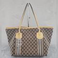 Gucci Bags | Authentic Gucci Sherry Line Tote Bag | Color: Brown/Yellow | Size: Os