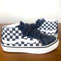 Vans Shoes | Checkerboard Sk8-Mid Reissue V/Navy Blue-White Kids 1.5 | Color: Blue/White | Size: 1.5bb