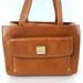 Dooney & Bourke Bags | Dooney & Bourke Janine With Front Pocket Pebbled Leather Natural Satchel Tote | Color: Brown/Tan | Size: Os