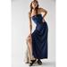 Free People Dresses | Free People Maxi Dress Women's Large Tangelica Strapless Cut Out Blue Nwt | Color: Blue | Size: L