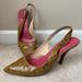 Kate Spade Shoes | Kate Spade Italian Made Pointed Toe Vivian Pump Size 8.5 | Color: Pink/Tan | Size: 8.5 B