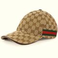 Gucci Accessories | Gucci Gg Canvas Baseball Hat Unisex | Color: Green/Red | Size: Os