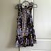 Free People Dresses | Free People Black Floral Mini Dress | Color: Black/Purple | Size: M