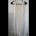 Free People Dresses | Free People Midi Sleeveless Ribbed Dress With Slit Sides | Color: Cream/White | Size: M