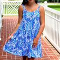 Lilly Pulitzer Dresses | Lilly Pulitzer Loro Dress Baha Blue Bird Is The Word Xxl | Color: Blue | Size: Xxl