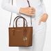 Michael Kors Bags | Michael Kors Jet Set Travel Extra-Small Saffiano Leather Top-Zip Tote Luggage | Color: Brown/Gold | Size: Various