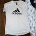 Adidas Tops | Adidas Women’s Athletic T-Shirt, Mesh Vent On Back | Color: White | Size: Women’s Medium