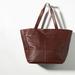 Anthropologie Bags | Anthropologie Everyday Leather Tote Bag - Choc | Color: Brown/Green | Size: Various