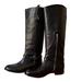 Coach Shoes | Coach Mulan Calf Knee High Heeled Black Leather Riding Boots 7 | Color: Black | Size: 7