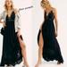 Free People Dresses | Free People Adella Maxi Slip Lace Dress Size Large | Color: Black | Size: L