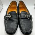 Coach Shoes | Coach Emery Women Flat Shoes Black Pebbled Leather Size 6b Loafers Buckle Strap | Color: Black | Size: 6b