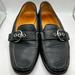 Coach Shoes | Coach Emery Women Flat Shoes Black Pebbled Leather Size 6b Loafers Buckle Strap | Color: Black | Size: 6b