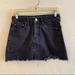 American Eagle Outfitters Skirts | American Eagle Outfitters Black Button Fly Denim Skirt Size 2 | Color: Black | Size: 2