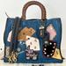 Coach Bags | Coach Rogue 30 Blue Denim With Patchwork And Snakeskin Handles | Color: Blue | Size: Os