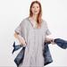 Madewell Dresses | Madewell Striped Courir Ruffle-Sleeve Shirt Dress | Color: Gray | Size: M