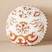 Anthropologie Accents | Anthropologie Embroidered Paola Pillow - Orange/White | Color: Orange/White | Size: Os