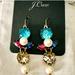 J. Crew Jewelry | J. Crew Crystal Drop Earrings Blue Multi - | Color: Blue/White | Size: Os