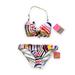 Kate Spade Swim | Kate Spade New York Molded Bandeau Top & Geobrella Classic Bottom Bikini Set Nwt | Color: Pink/White | Size: S