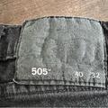 Levi's Jeans | Levis 505 Jeans Mens Size 38x30.5 Black Label Dark Wash Straight Leg Black Denim | Color: Black | Size: 38