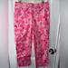 Lilly Pulitzer Pants & Jumpsuits | Lilly Pulitzer Vintage Rare Pink Lions Pattern Capri Pants Size 6 | Color: Pink/White | Size: 6