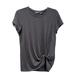 Athleta Tops | Athleta Womens Ultimate Side Knot Ss Tee Size Xs Gray Athletic Crew Neck | Color: Gray | Size: Xs