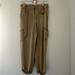 Free People Pants & Jumpsuits | Free People Cargo Pants High Rise Straight Tapered Leg Beige Color Sz 4 | Color: Tan | Size: 4