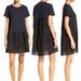 Kate Spade Dresses | Kate Spade Broome Street Flounce Eyelet T-Shirt Dress - Black | Color: Black | Size: S