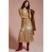 Anthropologie Dresses | Anthropologie Let Me Be Embellished Deep-V Dress | Color: Gold | Size: M