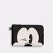 Coach Bags | Coach X Disney Corner Zip Pouch With Wink Mickey Mouse In Black/Gunmetal | Color: Black/White | Size: Os