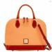 Dooney & Bourke Bags | Dooney & Bourke Zip Zip Pebbled Leather Medium Satchel Crossbody Bag - Apricot | Color: Orange/Tan | Size: Medium
