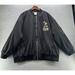 Disney Jackets & Coats | Disney Mickey Mouse Black Logo 1928 Quilted Bomber Zip Up Jacket Size Xl | Color: Black | Size: Large