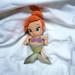 Disney Toys | Disney Parks Disney Babies Princess Ariel Baby Little Mermaid 13” Plush Guc | Color: Green/Red | Size: 13"