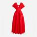 J. Crew Dresses | J.Crew Cecily Dress In Cotton Poplin | Color: Red | Size: 2