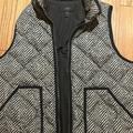 J. Crew Jackets & Coats | J Crew Herringbone Pattern, Quilted Puffer 100% Polyester Lining.Size Medium | Color: Gray | Size: M