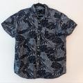 J. Crew Shirts | J.Crew Chambray Floral Button Up Short Sleeve Shirt, Size Xl | Color: Blue | Size: Xl