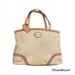 Coach Bags | Coach Shoulder Bag W/ Leather Trim | Color: Cream/Tan | Size: 10x2x10