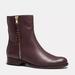Coach Shoes | Coach Auburn Calf Leather Boot Size 8 With Box Like New | Color: Brown | Size: 8