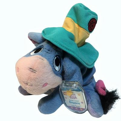 Disney Toys | Disney Mattel Star Beans Shade Loving Eeyore Beanbag Plush Stuffed Toy Tag 6in. | Color: Blue/Green | Size: Approx. 6 Inches