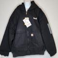 Carhartt Jackets & Coats | Carhartt Quilt Lined Hooded Jacket Black Size 4xl | Color: Black | Size: 4xl