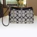 Coach Bags | Black Coach Signature Print Small Bag | Color: Black/Gray | Size: Os